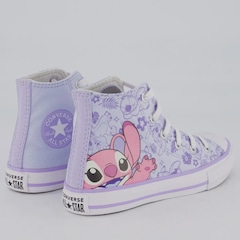 Tênis Infantil Converse All Star Chuck Taylor Cano Alto Stitch - Foto 3
