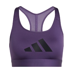 Top Feminino adidas Logo Powereact Suporte Médio - Foto 1