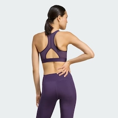 Top Feminino adidas Logo Powereact Suporte Médio - Foto 4