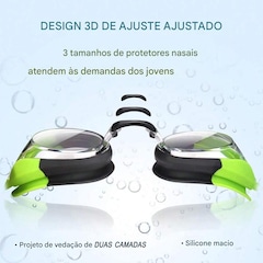 Óculos de Natação Gold Sports Confort Premium 6.0 High Definition - Infantil - Foto 4