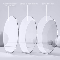 Óculos de Natação Gold Sports Confort Premium 6.0 High Definition - Infantil - Foto 5