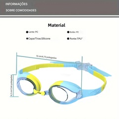 Óculos de Natação Gold Sports Confort Premium 6.0 High Definition - Infantil - Foto 2