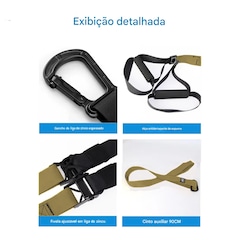 Fita de Resistência e Treinamento Suspenso Trx Gold Sports Power III 200 Kgs - Adulto - Foto 4