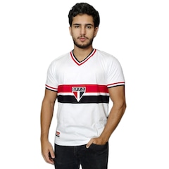 Camisa do São Paulo Retrô 1969 Branca Retrô Mania Masculino - Foto 4