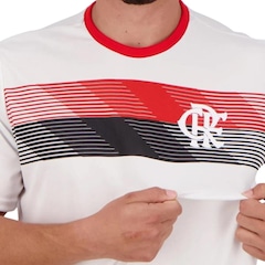 Camisa do Flamengo Braziline Talent Branco Masculina - Foto 5