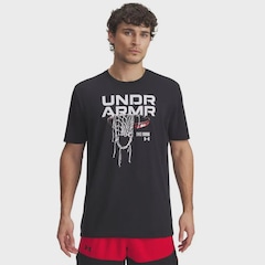 Camiseta Under Armour Hoops Net Basquete Masculina - Foto 1