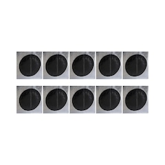 Kit 10 un remendo reparo 25 mm câmara de ar bike moto Vulcaflex - Foto 1