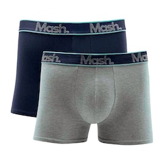 Kit 2 Cuecas Boxer Mash Basic Cotton Masculino - Foto 1