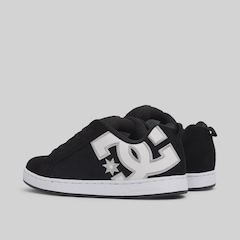 Tênis DC Court Graffik Shoes black white stencil - Foto 3