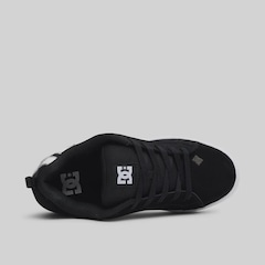 Tênis DC Court Graffik Shoes black white stencil - Foto 4