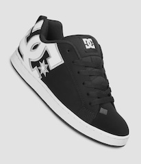 Tênis DC Court Graffik Shoes black white stencil - Foto 5