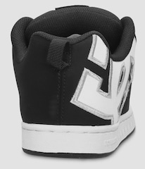 Tênis DC Court Graffik Shoes black white stencil - Foto 8