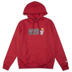 Blusão de Moletom Canguru Masculino New Era Chicago Bulls Core Programa - Foto 1