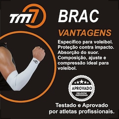 Manguito Para Vôlei Brac7 Longo Tm7 - Foto 3