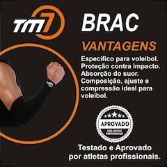 Manguito Para Vôlei Brac7 Longo Tm7 - Foto 3