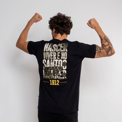 Camiseta do Santos 1912 Surf Center Oficial Escudo Masculina - Foto 3