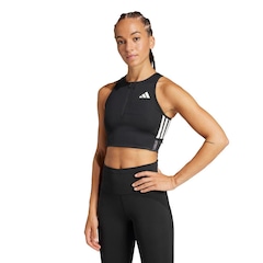 Top Feminino adidas Adizero com bolso para gel Crop - Foto 1