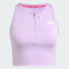 Top Feminino adidas Adizero com bolso para gel Crop - Foto 2