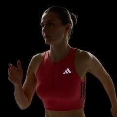 Top Feminino adidas Adizero com bolso para gel Crop - Foto 7