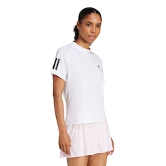 Camiseta Adidas M/C Club 3 Listras Feminina - Foto 3