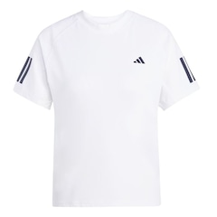 Camiseta Adidas M/C Club 3 Listras Feminina - Foto 4