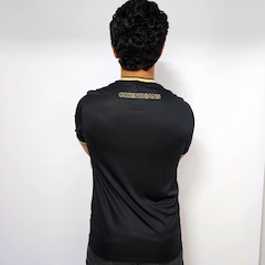 Camisa do Corinthians Símbolo Gold Bordado Coimbra Masculina - Foto 7
