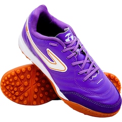 Chuteira de Society Adulto Suíço Topper Maestro Club V Prisma Pack - Foto 4