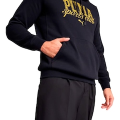 Blusão Masculino Puma Class Hoodie New Navy com Capuz - Foto 4