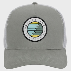 Boné Adulto Surf Alive Trucker Waves Aba Curva - Foto 1