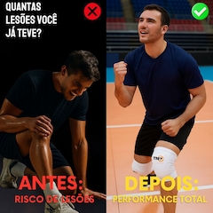 Joelheira de Volei TM7 Pro Light - Foto 4