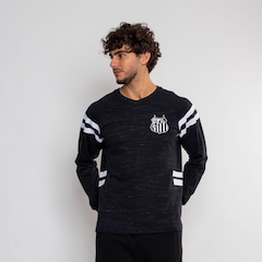 Camiseta Manga Longa do Santos Surf Center Oficial Escudo Masculina - Foto 5
