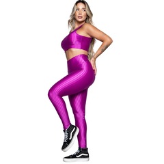 Conjunto Top e Calça New Zig 3D Fitness Vekyo Alta Compressão Feminina - Foto 3