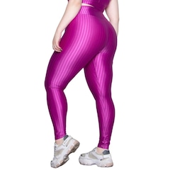 Calça Legging Plus Size New Zig 3D Vekyo Cós Alto Feminina - Foto 2