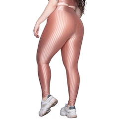 Calça Legging Plus Size New Zig 3D Vekyo Cós Alto Feminina - Foto 2