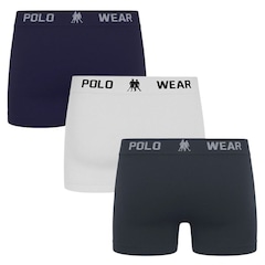 Kit 3 Cuecas Boxer Polo Wear Masculina - Foto 2