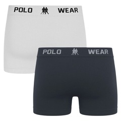 Kit 2 Cuecas Boxer Polo Wear Masculina - Foto 2