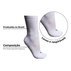 Kit 2 Pares de Meia Ciclismo Cano Médio corrida Mauro Ribeiro Tamanho 35 ao 43 Unissex - Foto 4