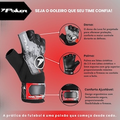 Luva Goleiro futsal Poker Infinity Training Infantil - Foto 2