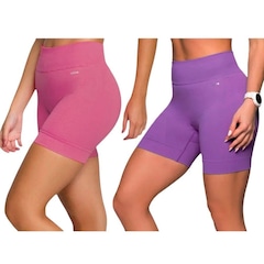 Short Selene Sem Costura - 2 Unidades - Feminino - Foto 1
