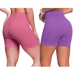 Short Selene Sem Costura - 2 Unidades - Feminino - Foto 2