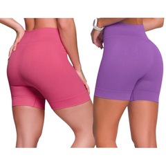 Shorts Selene Sem Costura - 2 Unidades - Feminino - Foto 2