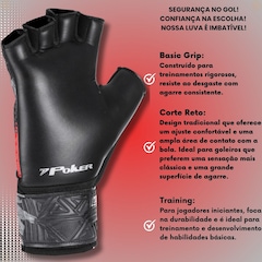 Luva de Goleiro Infantil Futsal Poker Infinity Training - Foto 3