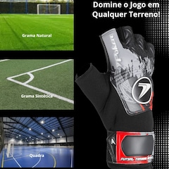 Luva de Goleiro Infantil Futsal Poker Infinity Training - Foto 5