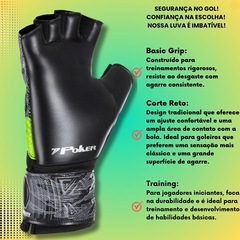 Luva de Goleiro Infantil Futsal Poker Infinity Training - Foto 3