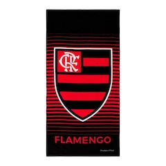 Toalha de Banho Flamengo Buettner Veludo - Foto 1