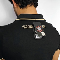 Camisa Corinthians Polo SCCP Gold Coimbra Masculino - Foto 7