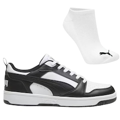 Kit Tênis Masculino Puma Rebound V6 Low Original + Meia - Foto 1