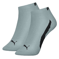 Meia Cano Curto Puma Logo - 3 Pares - Masculina - Foto 3