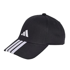 Boné Adulto adidas Baseball Três Listras Logo Aba Curva - Foto 1