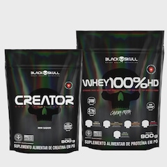 Whey Black Skull 100% HD + Creator 500G - Foto 1